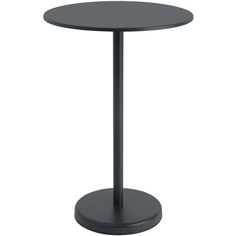 Billigare Linear Steel Barbord Ø70 cm Anthracite Black